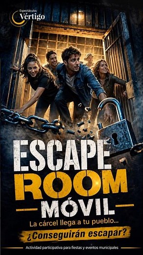 🔐 Escape Room Móvil: ¡Misterio y diversión total! 🕵️ Espectáculos Vértigo