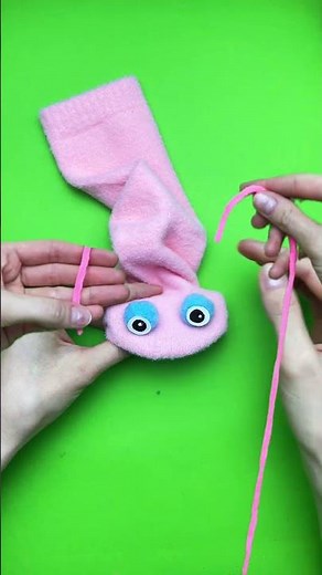 🎉 DIY Sock Puppet Fun for Kids #kids #diy #art