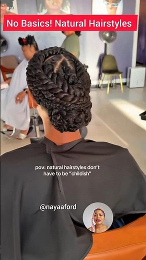 No Basics! Elegant Natural Hairstyles for 4c / 4a Hair - Protective styles