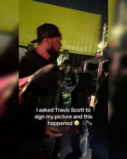 Slayer Rap | #travisscott Signs a Fan's Picture of The 'Travis Scott Fish Meme' 😭🐠 | Instagram