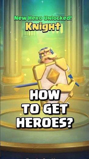 How to Unlock Heroes (Finally Explained) #clashroyale #shorts