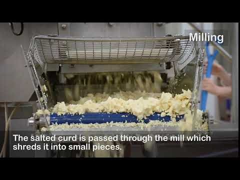 Cheese-making Process Step 8 - Milling