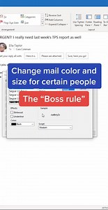 82K views · 662 reactions | The “Boss rule” #Outlook #email #tutorials #officetips #edutok #teachersoftiktok #LearnOnTikTok #microsoft 6946291263796776197cc | Mike Tholfsem | Facebook