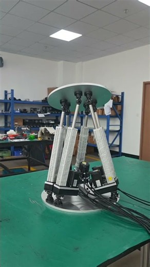Compact High Speed 6 Axis Motion Simulator Running Test #actuator #linearactuator #robot #6dof