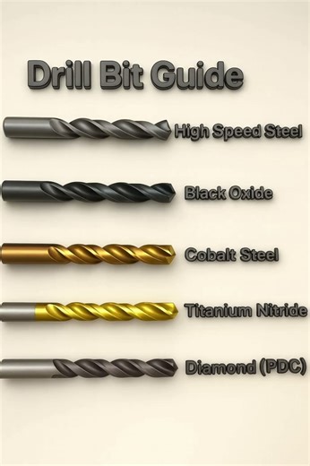 Drill Bit Guide in 30 Seconds | HSS vs Cobalt vs Titanium vs Diamond
