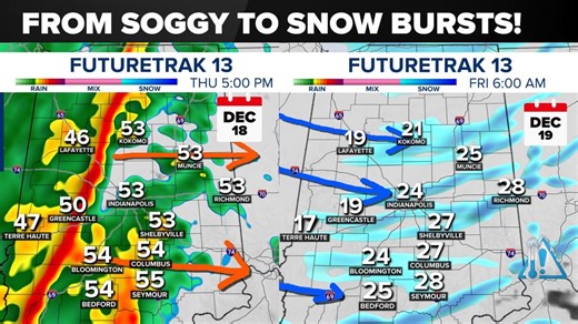Slick roads possible Friday morning after rain, overnight snow in central Indiana | 13 Weather Blog