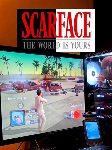 Scarface: The World Is Yours on my ultimate Windows XP build - #windowsxp #pcgaming #retrogaming #vicecity #scarface IMPORTANT & SPEC: 🇺🇸 This is a retro gaming PC running Windows XP. I chose the best Windows XP-compatible components so I could play games like I did back in the day, under the best possible conditions. For your information: - this is not a modern PC. - SLI with the GTX 980 Ti cards doesn't work because XP only supports two SLI configurations with a maximum of 600 series GTX car