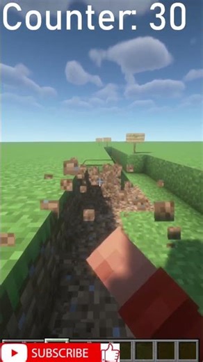 Day 3: Breaking 1 Block per Sub! ⛏️💎 #minecraft #challenge #viralshorts #gaming #shorts #viral