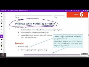 Eureka Squared - Grade 6 - Module 2 - Lesson 6