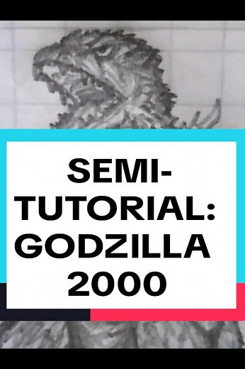 Cómo dibujar a Godzilla 2000