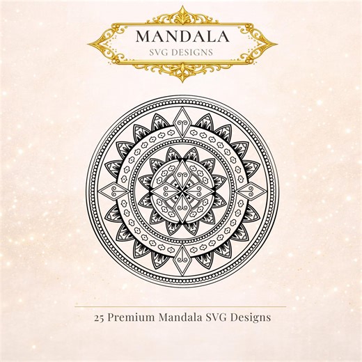 Sacred Geometry Mandala SVG Bundle | Mystic Floral Cut Files for Cricut, Laser & Glowforge - Etsy