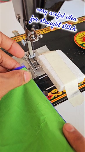 very useful idea for straight stitch || need simple stitch tips #shorts #sewingtricks