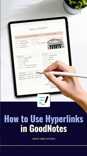 How to Use Hyperlinks in GoodNotes | GoodNotes Basic Guide✍️ #Shorts