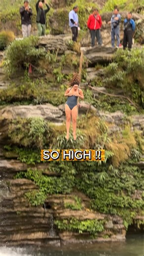 No control mid -air I Ha Giang Loop adventure #waterfall #travel #nature