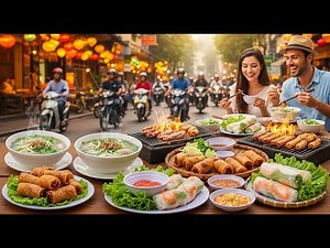 Hot Hanoi Street Food Tour! 🇻🇳 The BEST Night Walk in Vietnam’s Capital 4K