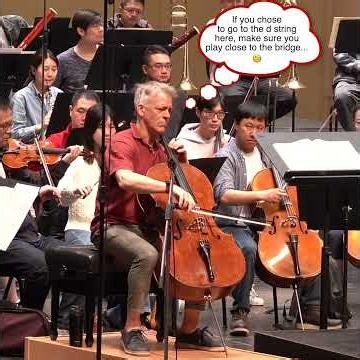 Alban Gerhardt comments on Dvorak Concerto beginning during rehearsal (part 4)