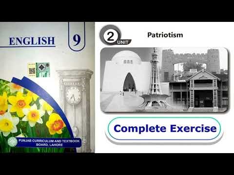 Patriotism Complete Exercise || English Class 9 Chapter 2 || New book 2025