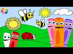 GooGoo Baby New Series - Color Crew Coloring For Kids | Nature, Sunflower & Bees For Kids