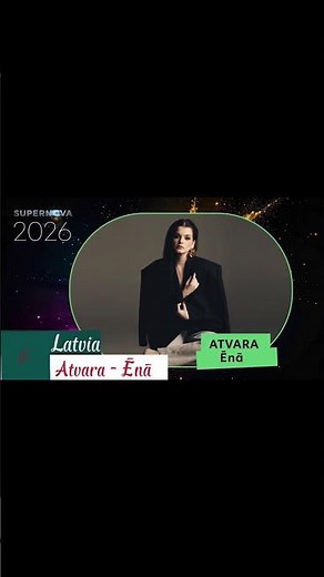 My supernova 2026 semi final 2 top 12 #eurovision2026 #esc #latvia #nationalfinal #supernova