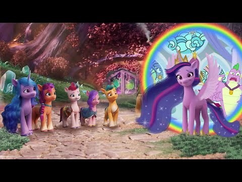 Princess Twilight Sparkle meets The Mane 5 | MLP G5 and G4 Crossover Speed Paint
