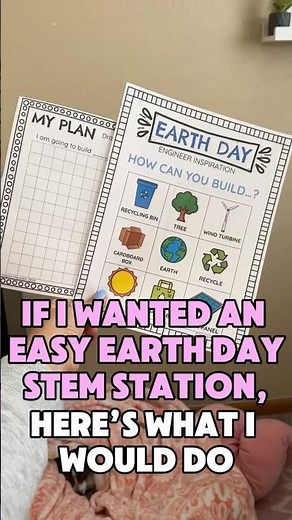 Kindergarten Earth Day STEM Lesson Low-Prep
