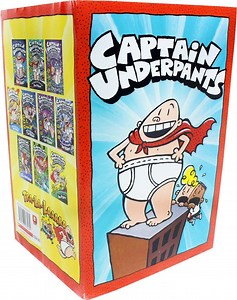 Captain Underpants by Dav Pilkey 10 Book Collection Set - Ages 7-9 - Paperback