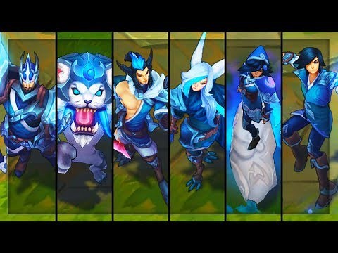 All New SSG Skins Spotlight Taliyah Xayah Ezreal Gnar Rakan Jarvan IV (League of Legends)