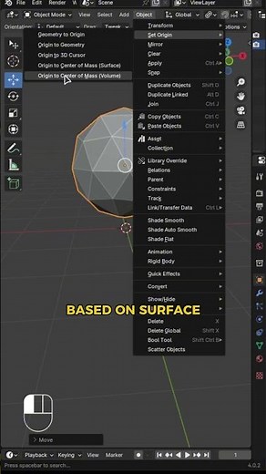 How To Set Cursor To Center of Object In Blender