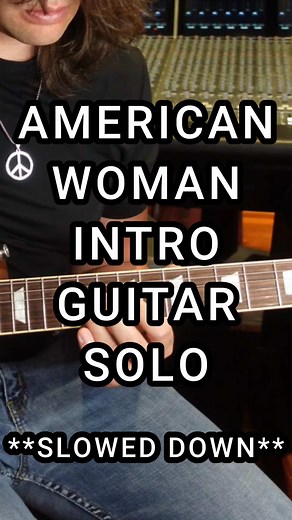Learn American Woman Guitar Solo in Easy Steps
