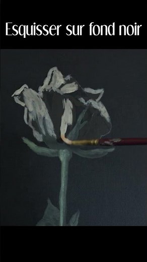 Painting tip: sketch on a black background