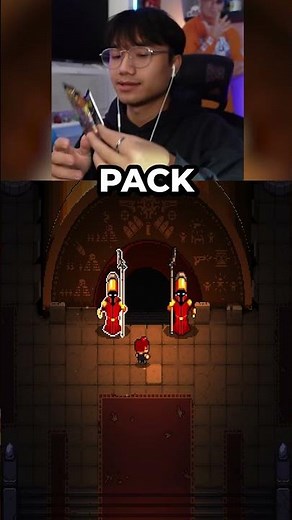 Opening Pokemon Cards While Playing Enter The Gungeon