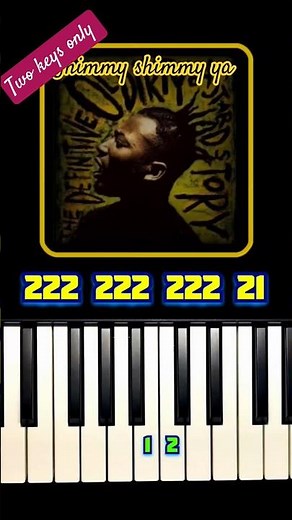Shimmy Shimmy Ya play's only two keys |Piano Tutorial 🎹 Easy & Groovy Version #piano #tutorial