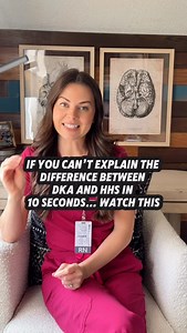 comment GLUCOSE for a FREE study guide covering DKA vs. HHS DKA and HHS can look similar… but clinically, they’re very different One has acidosis and ketones The other has insanely high sugars and severe dehydration — usually without ketones If you remember one thing: DKA = faster onset, acidic HHS = slower onset, super concentrated blood sugar | Yournursingeducator