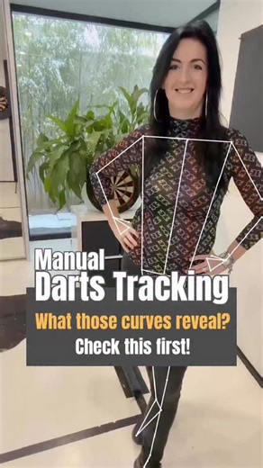 Social media is flooded right now with AI-tracking darts videos. Colourful lines, body skeletons, three curves claiming to show your “technique”. It looks cool. It looks pro. It looks wow. So… does it actually tell you how good you are? Sadly no. But you can take something useful from it. And here’s what you should really focus on: First thing: those curves are not your whole throw. They’re just trajectories of your arm … one mechanical component, not the full picture. AI tracking can’t tell you