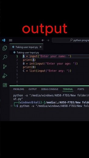 🚀 Start Coding Taking Input from User in Python (Beginner Friendly)