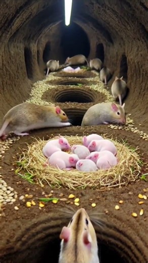 A Camera on a Mouse Exploring a Secret Underground Colony 🐭🔬