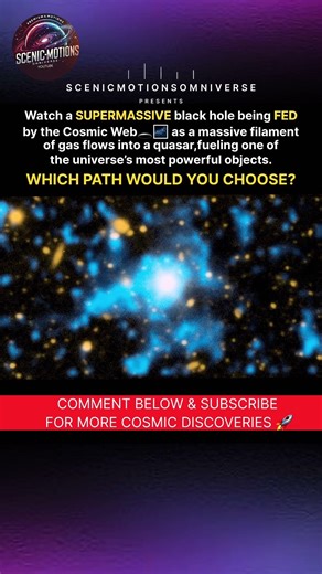 Black Hole Caught Feeding from the Cosmic Web 🕳️ Quasar 1549+19! #Shorts