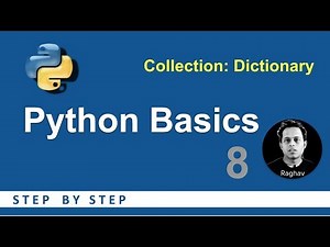 Python Beginners Tutorial | Collections DICTIONARY | Basic Programming 8