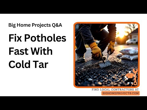 Cold Tar Pothole Fix Guide Using Solvent-Set Patch Mix