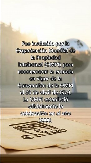 26 de abril: Día Mundial de la Propiedad Intelectual