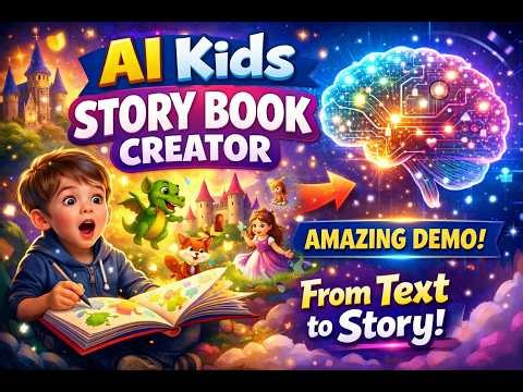 AI Kids Story Book Creator 😲 | From Text to Magic Story!