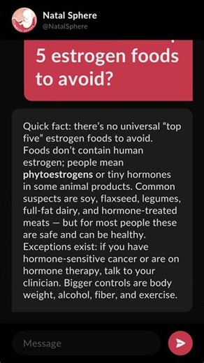 What are the top 5 estrogen foods to avoid?