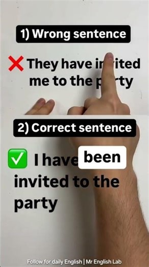 They Have Invited Me? | Correct Passive Voice Sentence #english #speakconfidentenglish