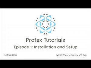 Profex XRD: Installation and Setup of Profex