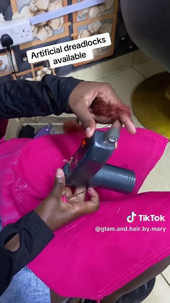 WhatsApp me on 0793035246 to order#artificialdreadlocksmachine #artificialdreadlocks #nairobitiktokers #kenyantiktok🇰🇪