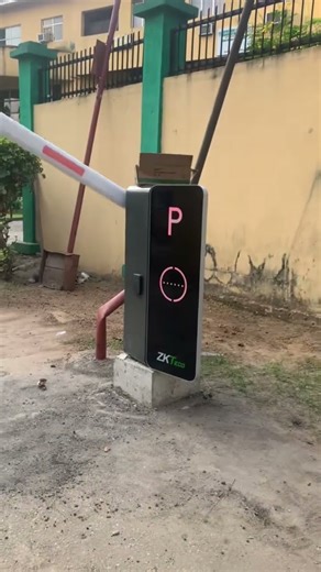 Boom barrier installation testing… #zkteco #security #accesscontrol