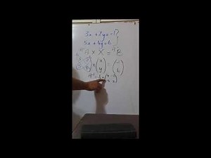 Simultaneous equations by matrices