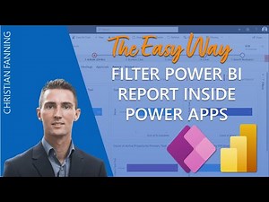 How to filter a Power BI report inside a Power Apps table - The Easy Way
