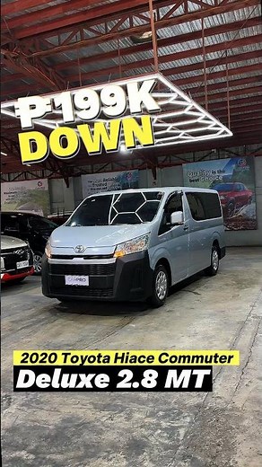 2020 Toyota Hiace Commuter Deluxe 2.8 MT in sleek Silver Metallic