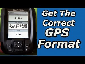 Garmin Striker Vivid 4CV Fish Finder Tutorial: How to get the right GPS Format and Settings